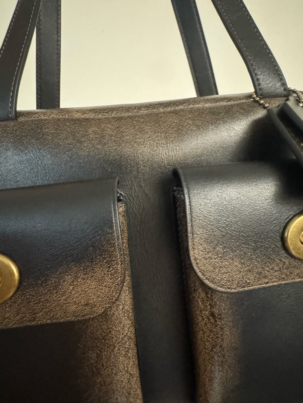 Coach Loved Leather Twin Turnlock Shoulder Bag - Picture 9 of 10